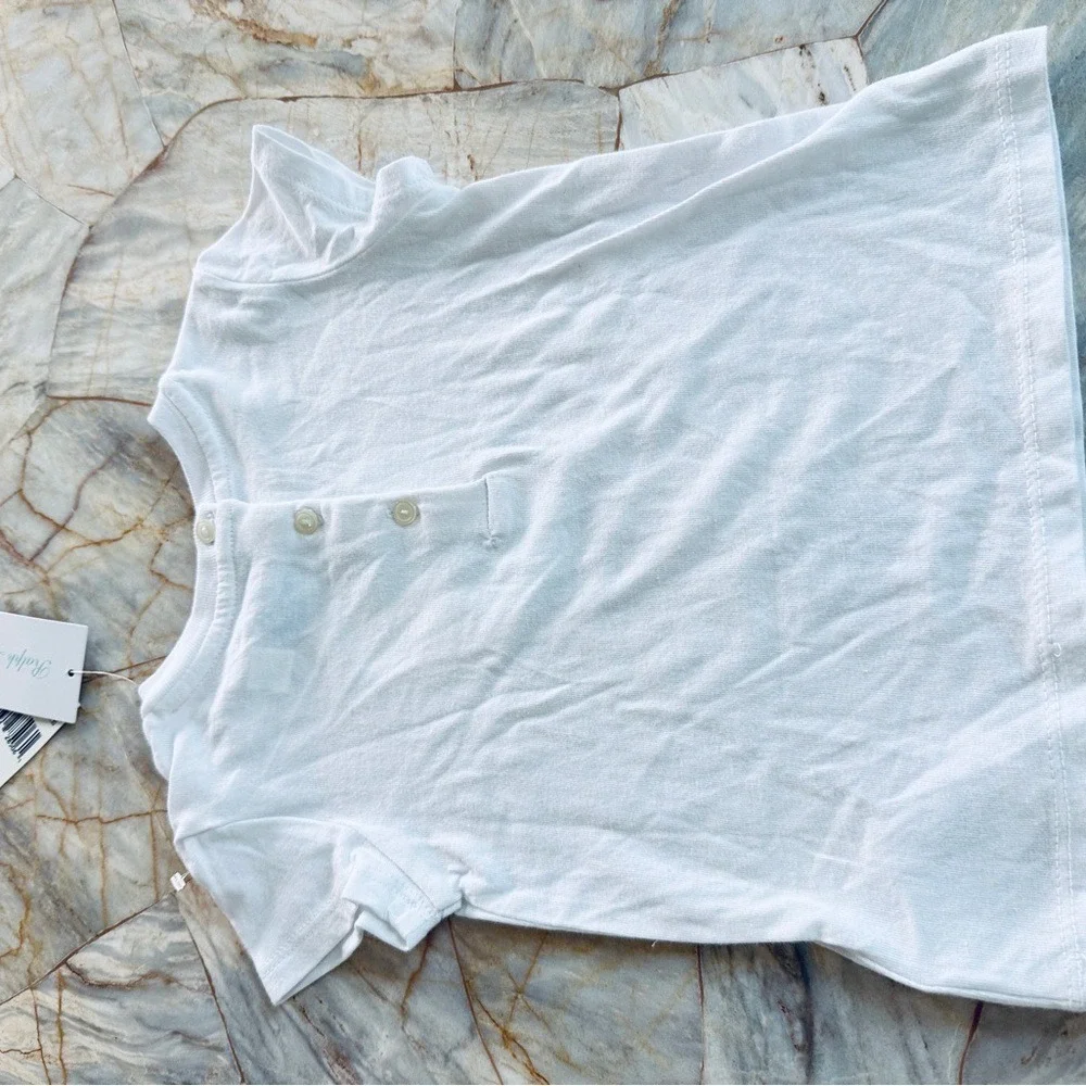 Ralph Lauren Baby Girl White‎ Heart World Map Animal Graphic T-Shirt 12M NWT